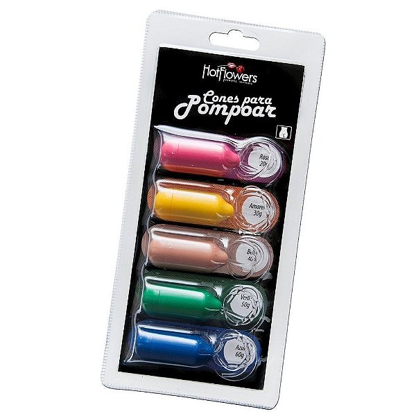 Kit Pompoarismo Com 05 Unidades Hot Flowers