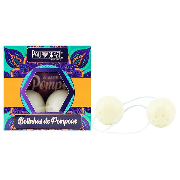 Kit Bolinha De Pompoar 02 Unidades Pau Brasil