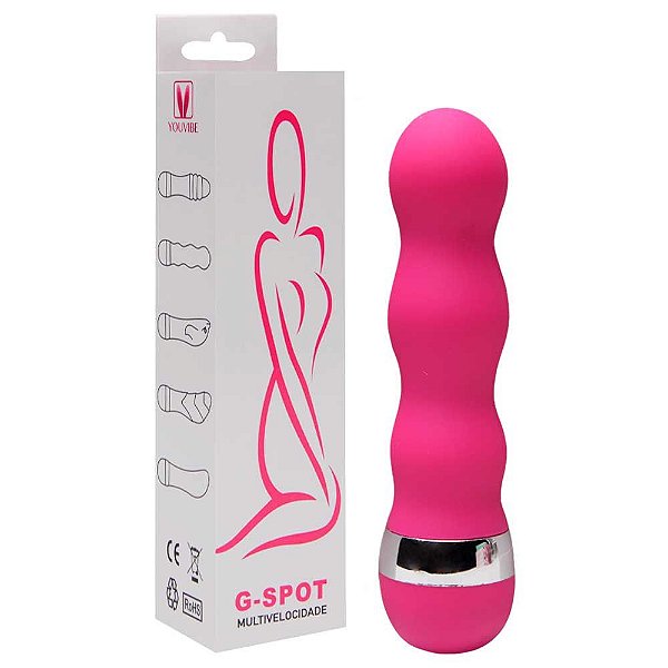 Vibrador Ponto G Aveludado 10,5 X 2,3cm Vipmix