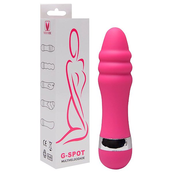 Vibrador Ponto G Aveludado 10,5 X 2,5cm Vipmix