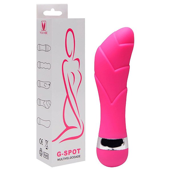 Vibrador Ponto G Aveludado 11,5 X 2,5cm Vipmix