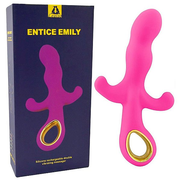 Vibrador Entice Emily Aveludado 18,5 X 3,5cm Vipmix