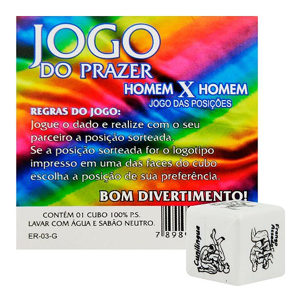 Dado Do Prazer Gay Simples Diversão Ao Cubo