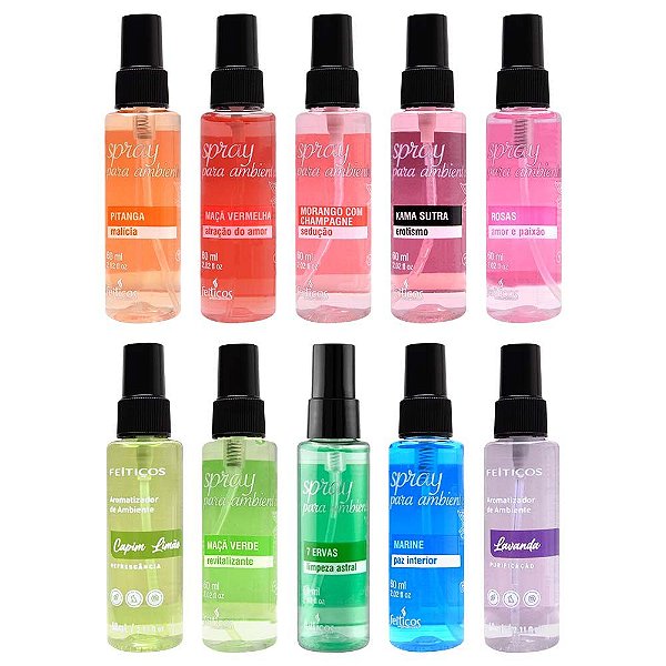 Ambientador Aromático Spray 60ml Feitiços