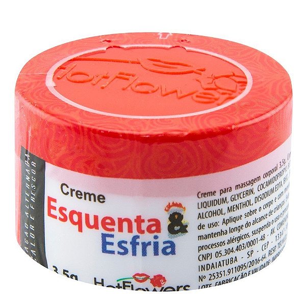 Esquenta E Esfria Creme Funcional 3,5g Hot Flowers