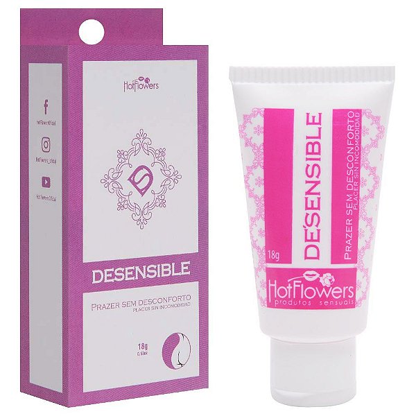 Desensible Gel Facilitador Anal 18g Hot Flowers