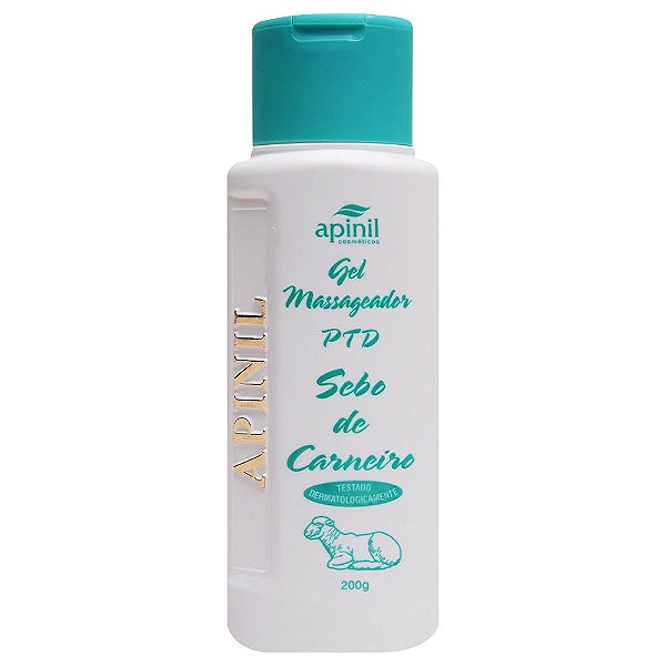 Sebo De Carneiro Gel Massageador Ptd 190g Apinil