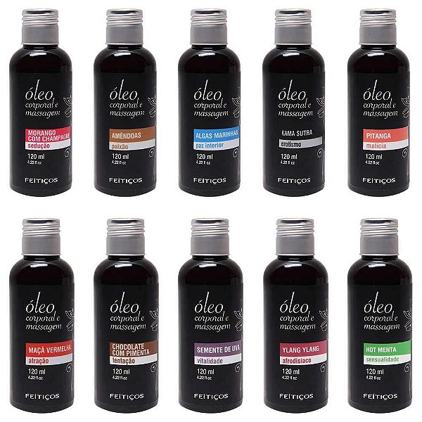 óleo Aromático Para Massagem 120ml Feitiços