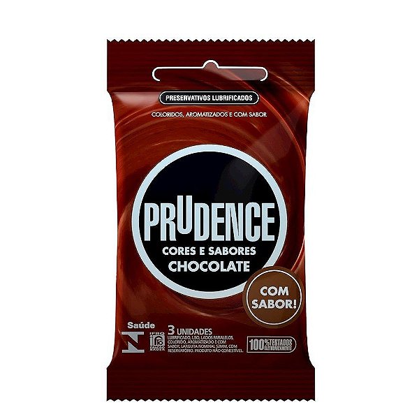 Preservativo Chocolate Com 3 Unidades Prudence