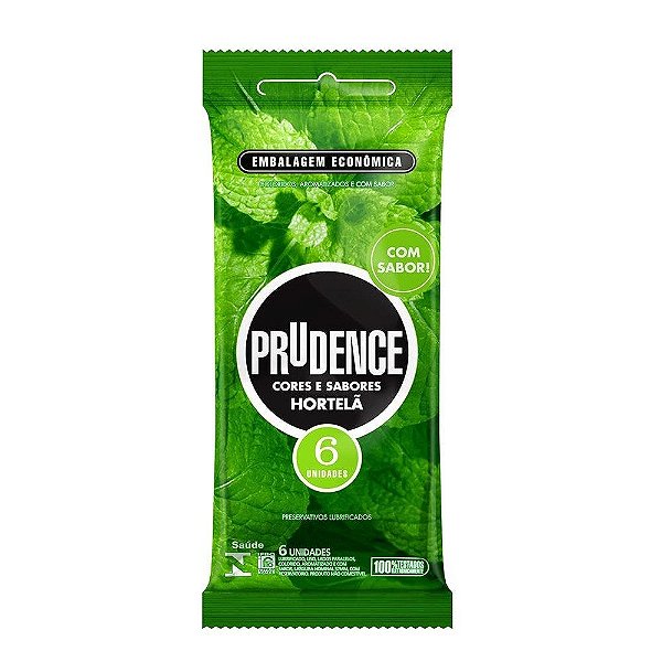 Preservativo Hortelã Com 6 Unidades Prudence