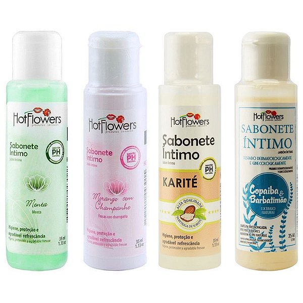 Sabonete íntimo Líquido 35ml Hot Flowers