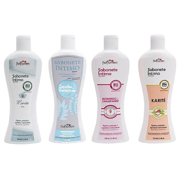 Sabonete íntimo Líquido 130ml Hot Flowers