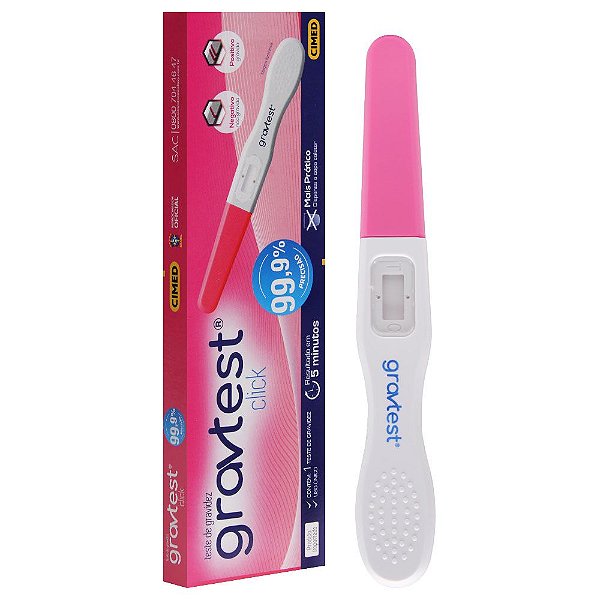 Grav Test Click Teste De Gravidez 5 Minutos Cimed