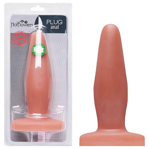 Plug Anal Maciço 12 X 3,5cm Hot Flowers