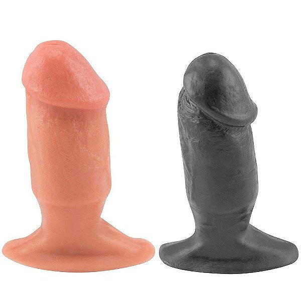 Plug Anal De Borracha Maciça 11 X 3,7cm Prazer E Cia