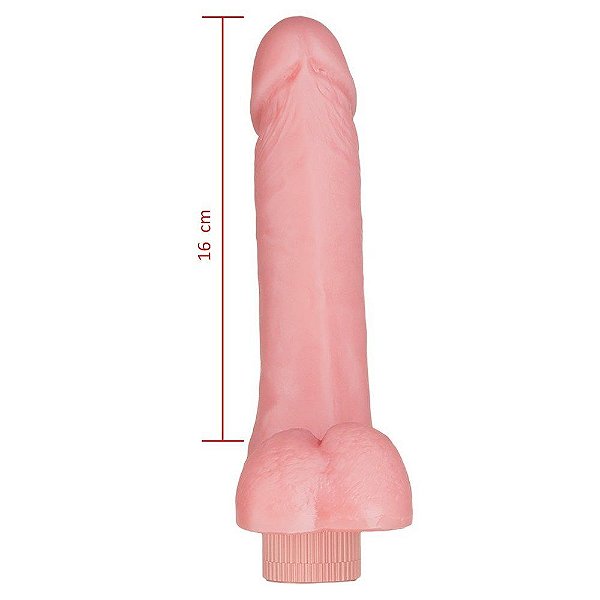 Pênis Vibrador Controle Interno 17 X 4cm Hot Flowers