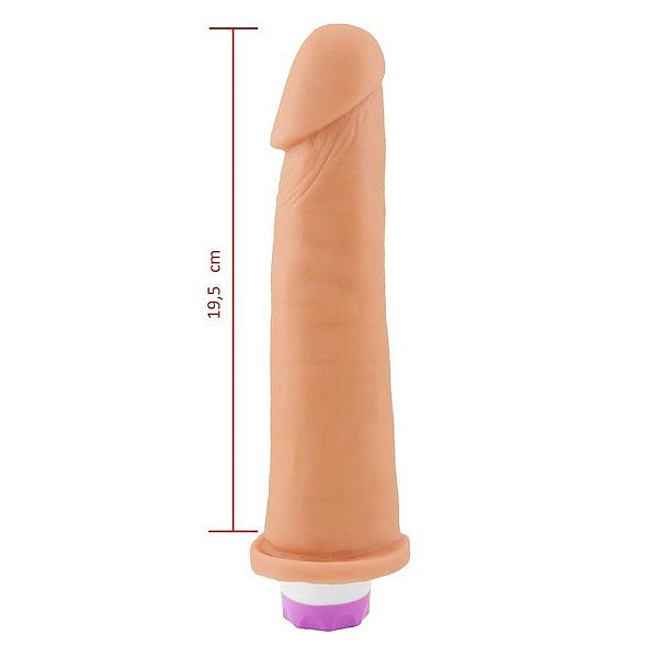 Prótese Vibrador Interno 19,5 X 5cm Sexy Fantasy
