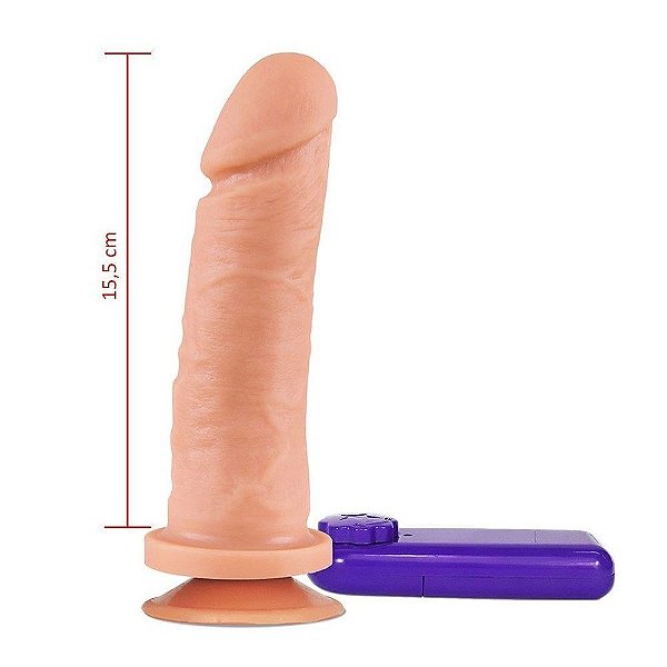 Pênis Vibrador Externo 16 X 4,5cm Hot Flowers