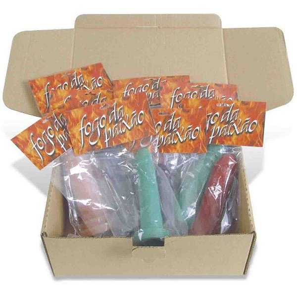 Pênis Borracha Fogo Da Paixao Unitária Hot Flowers