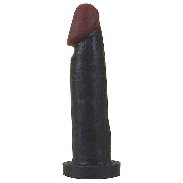 Pênis De Borracha Black 18 X 4,5cm Hot Flowers