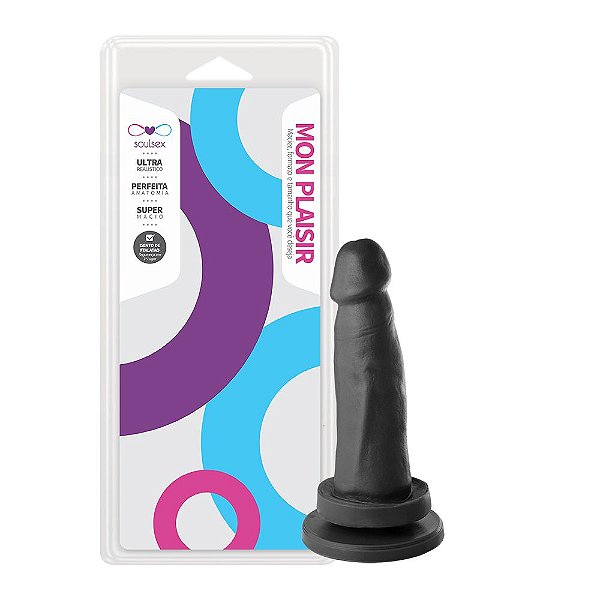 Prótese Maciça Realística Com Ventosa 13,5 X 3,5cm Soulsex