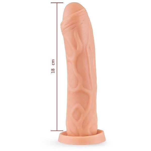 Pênis Borracha Fogo Da Paixão 18 X 4,5cm Hot Flowers