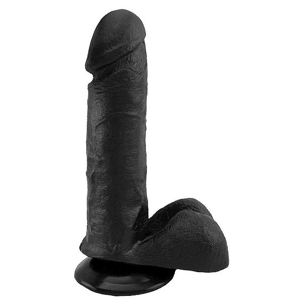 Pênis De Borracha Maciça 17,3 X 4cm Prazer E Cia