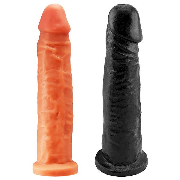 Pênis De Borracha Maciça 21,5 X 4cm Prazer E Cia