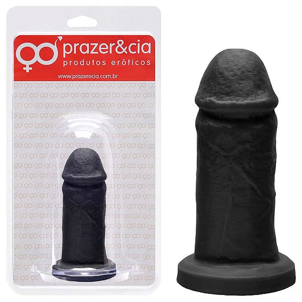 Pênis De Borracha Maciça 11,7 X 3,8cm Prazer E Cia