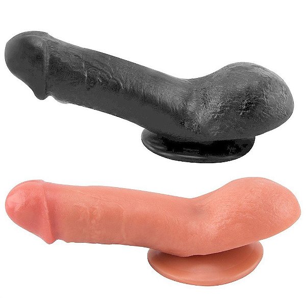 Pênis De Borracha Maciça 12 X 3,8cm Prazer E Cia