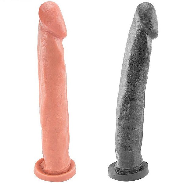 Pênis De Borracha Maciça 28,5 X 5,4cm Prazer E Cia