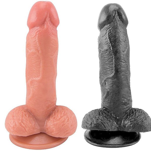 Pênis De Borracha Maciça 16 X 3,5cm Prazer E Cia