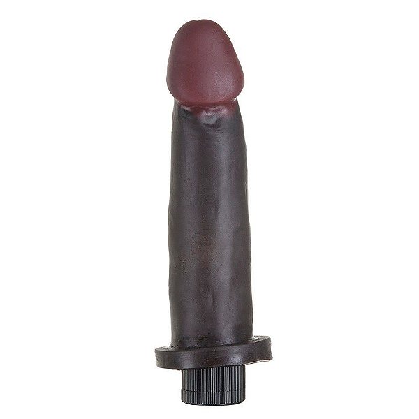 Pênis Black Vibrador Interno 18 X 4,5cm Hot Flowers