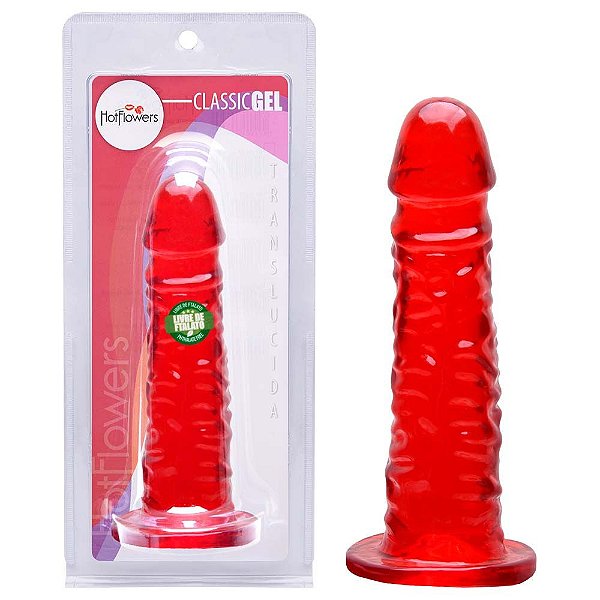 Pênis De Borracha Gel 15 X 3cm Hot Flowers