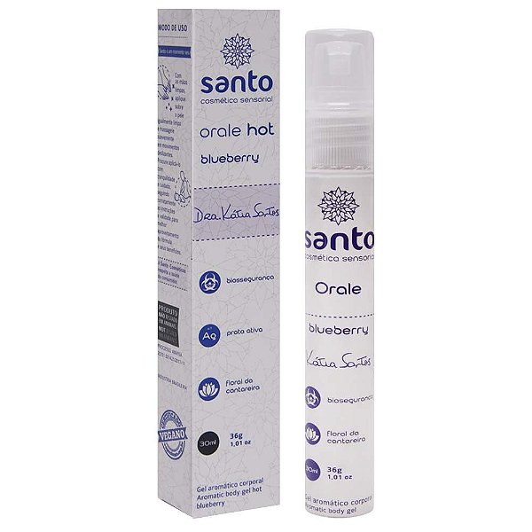 Orale Hot Kátia Santos Gel Comestível 30ml Santo