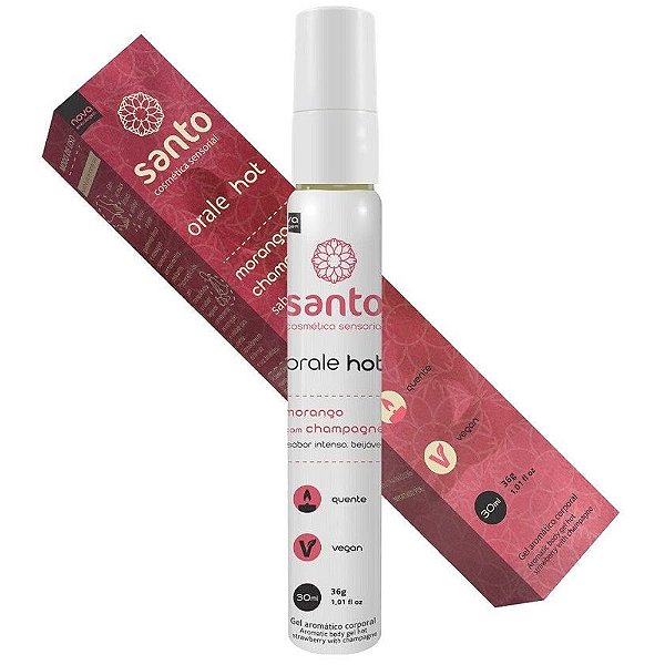 Orale Hot Gel Comestível Sabor Intenso 30ml Santo