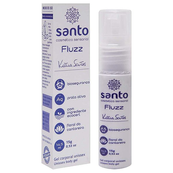 Fluzz Lubrificante Natural Kátia Santos 15g Santo