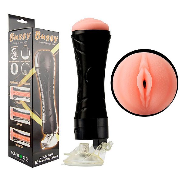Masturbador Lanterna Formato Vagina Ventosa Vibro Vipmix
