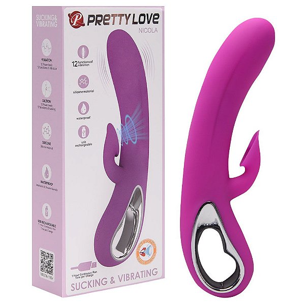 Romance Vibrador 12 Modos Com Sução Para Clitóris Vipmix