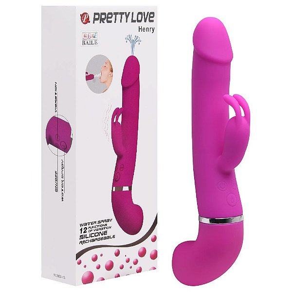Vibrador Ejaculador 12 Vibrações Henry Pretty Love Vipmix