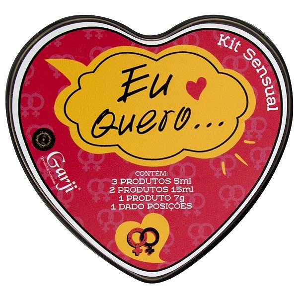 Kit Sensual Eu Quero Lésbica Garji