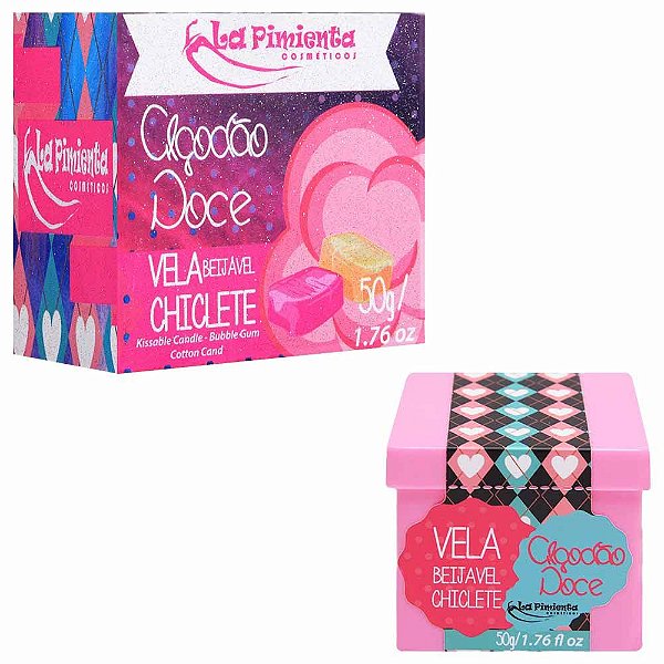 Vela Algodão Doce Beijável 50g La Pimienta
