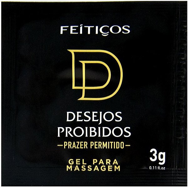 Sachê Desejos Proibidos Dessensibilizante Anal 3g Feitiços