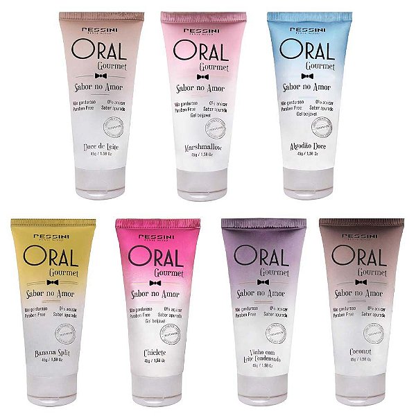 Oral Gourmet Sabor No Amor Gel Comestível 45g Pessini