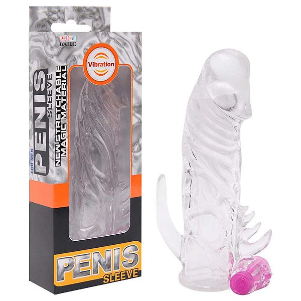 Capa Peniana Com Cápsula Vibratória Sleeve Vipmix