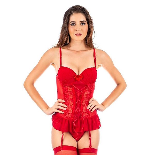 Espartilho Bojo Em Tule Detalhe Frontal Macler