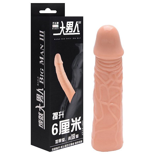 Capa Peniana Importada Extensora 18 X 4cm Vipmix