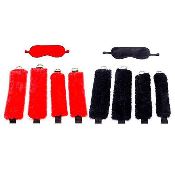 Kit Bondagem Pelúcia Sexy Fantasy
