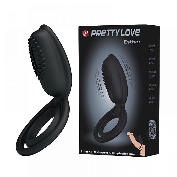Anel Vibro Alça Escroto Estimulador Pretty Love Esther Vipmix