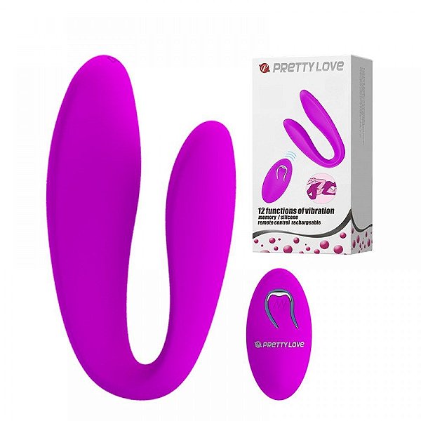 Vibrador Casal 12 Vibrações Wireless Pretty Love Letitia Vipmix